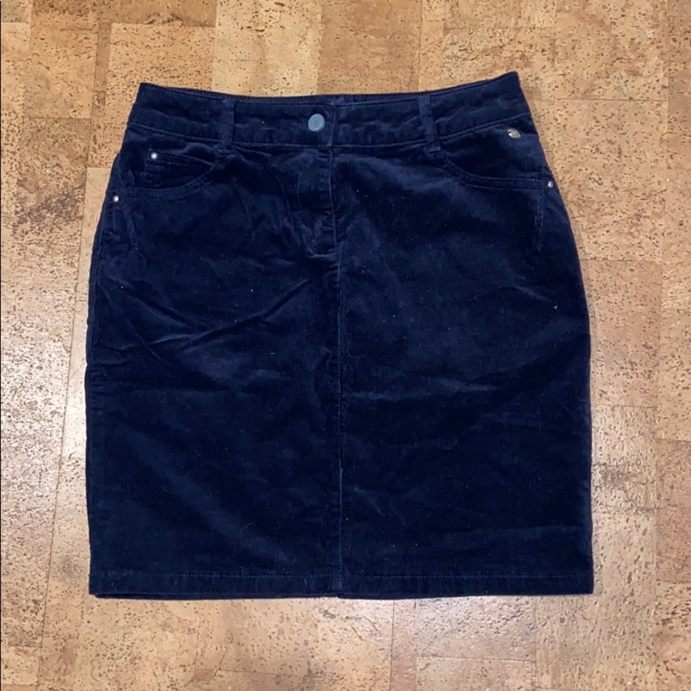 Corduroy Pencil Skirt